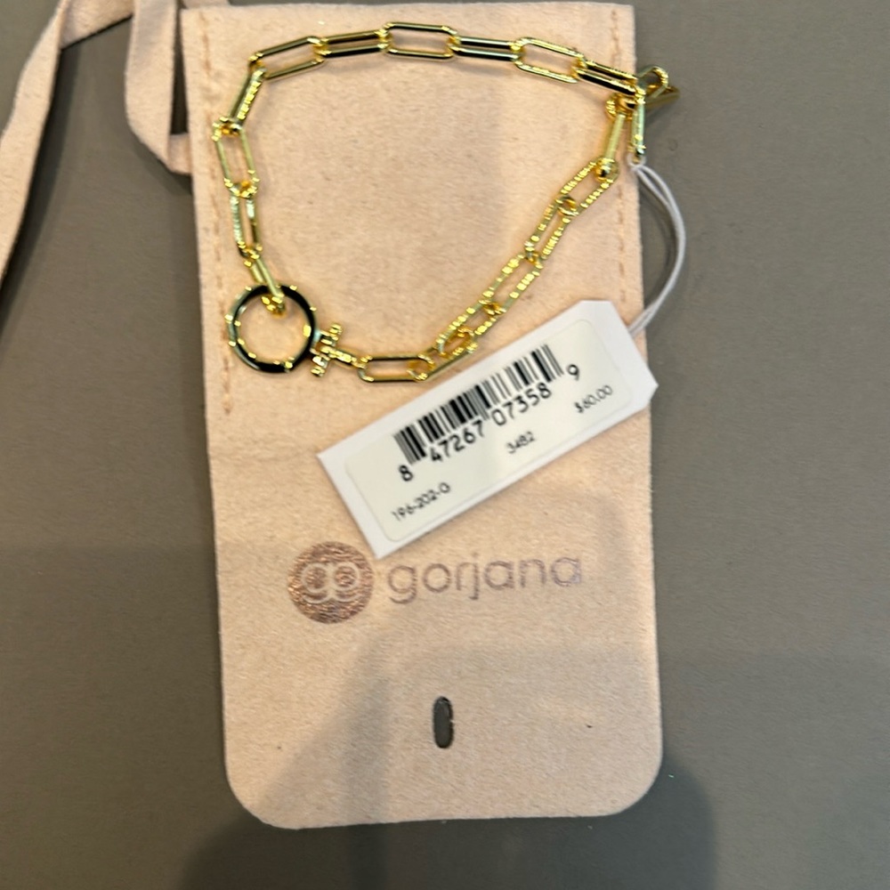 Gorjana gold link bracelet- new with tags